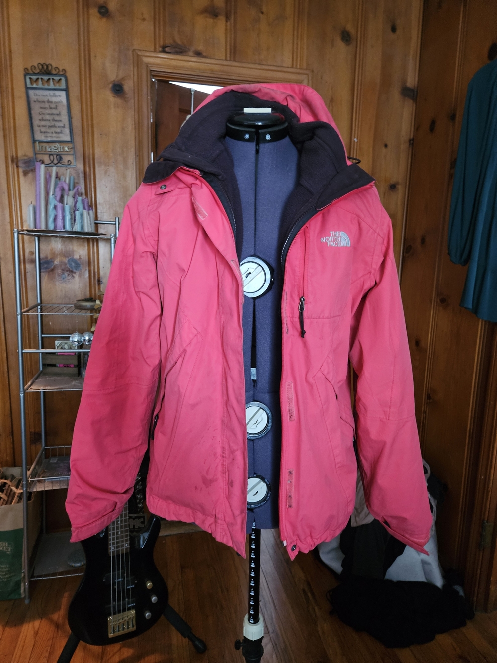 The North Face Women's Pink & Purple Double-Layer Ski/Snow Jacket